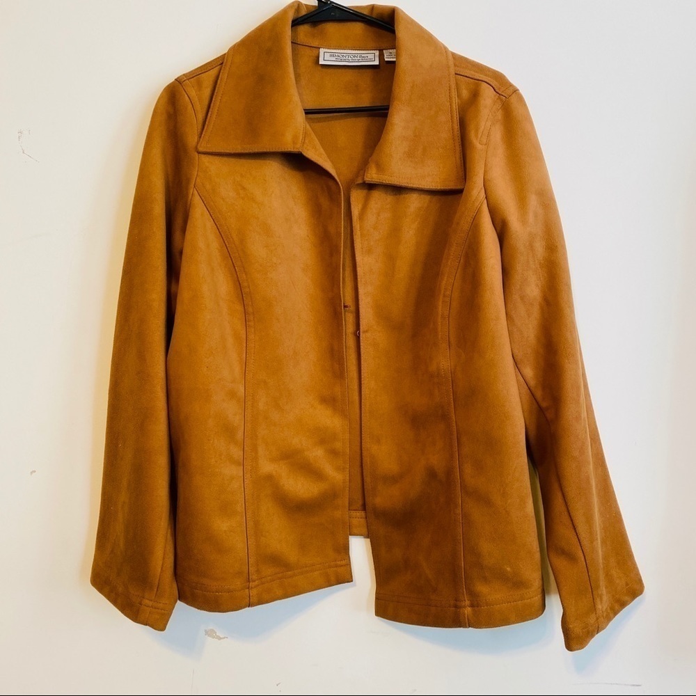 George Simonton oversized suede like light jacket size 1X
